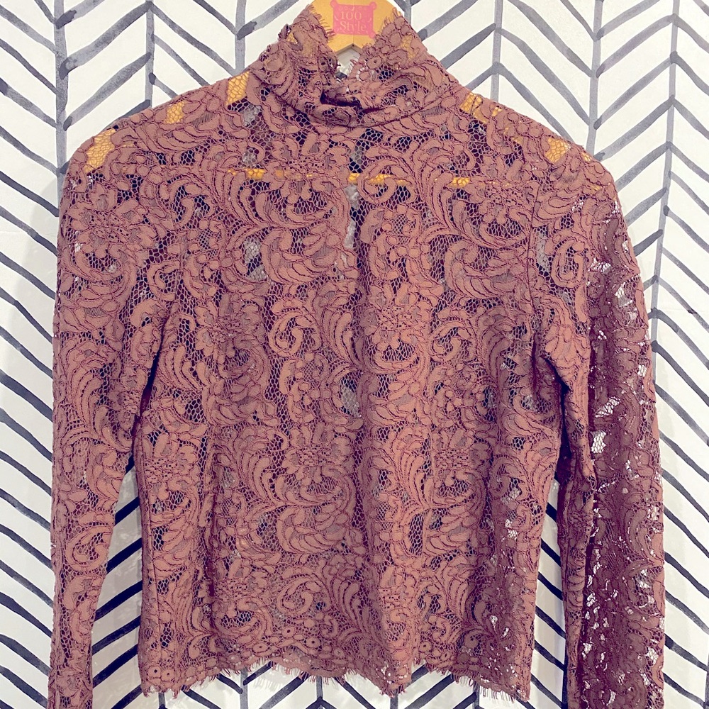 Wilfred Lace High Necked Blouse